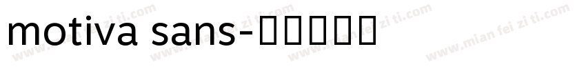 motiva sans字体转换